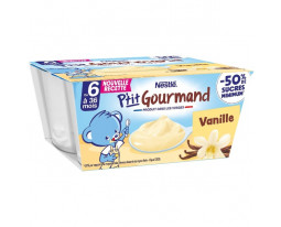 Dessert Vanille P'tit Gourmand Dès 6 Mois Nestlé