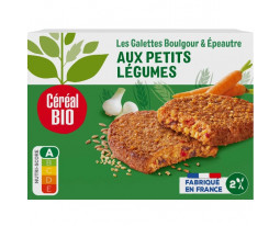 Galettes Epeautre et Boulghour aux Petits Légumes Bio Céréal Bio 