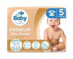 Couches Taille 5 11-25kgs Premium Carrefour Baby