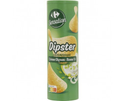 Chips Tuiles Crème Oignon Dipster Carrefour