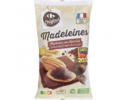 Madeleines Marbrés au Chocolat Pocket Carrefour