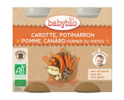 Carotte Potimarron Pomme Canard Bio Dès 8 Mois BabyBio