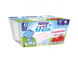 Fromage Blanc Framboise Petit Brassé Dès 6 Mois Nestlé