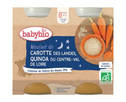 Mouliné de Carotte et Quinoa Bio Dès 8 Mois BabyBio