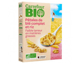 Pétales de Blé Complet et Riz Bio Carrefour