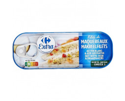 Filets de Maquereaux au Muscadet et 5 Aromates Sans Sucres Ajoutés Carrefour