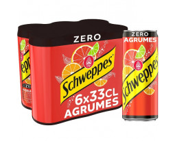 Soda Agrumes Zéro Sucres Schweppes 