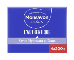 Savon au Lait Doux et Hydratant L'Autentique Monsavon