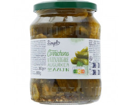 Cornichons Croquants Vinaigre et Aromates Simpl