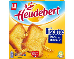 Biscottes 96% de Céréales Heudebert