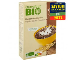 Céréales Riz Soufflé Chocolat Noir Bio Carrefour