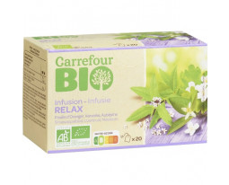 Infusion Relax Fleur d'Oranger Verveine Aubépine Bio Carrefour
