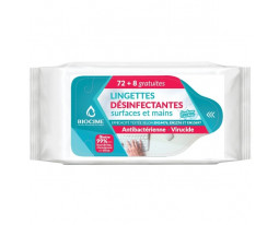 Lingettes Désinfectantes Anti-Bactériennes Virucides Biocime
