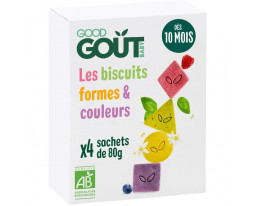Biscuits Formes et Couleurs Pocket Dès 10 Mois Good Gout 