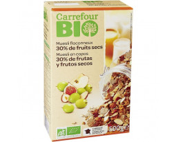 Muesli Céréales et Fruits Secs Bio Carrefour
