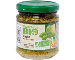 Sauce Pesto au Basilic alla Genovese Bio Carrefour