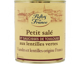 Petit Salé Saucisse de Toulouse & Lentilles Vertes Reflets de France