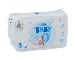 Couches Taille 1 2-5kgs NewBorn Eco Carrefour Baby
