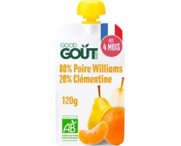 Poire Williams et Clémentine Bio Dès 4 Mois Good Gout 