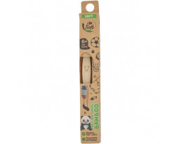 Brosse à Dents Souple Naturelle 100% Bambou Enfants de 6 à 13 ans Eco Carrefour