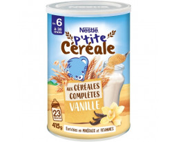 Céréales Complètes Vanille en Poudre Dès 6 Mois P'tite Céréale Nestlé