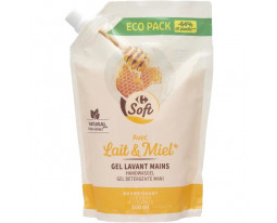 Recharge Crème Lavante Mains Lait et Miel Carrefour