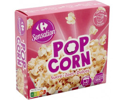 PopCorn Sucré Micro-Ondes Carrefour