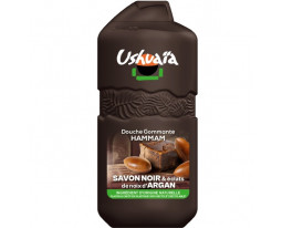 Gel Douche Gommante Hammam Savon Noir et Éclats d'Argan Ushuaia