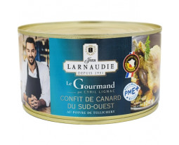 Confit de Canard au Poivre Noir de Tellichery 4 Cuisses IGP Larnaudie