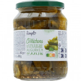 Cornichons Croquants Vinaigre et Aromates Simpl