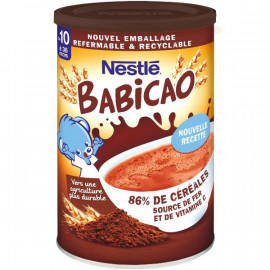 Céréales Chocolat en Poudre Dès 10 Mois Babicao Nestlé