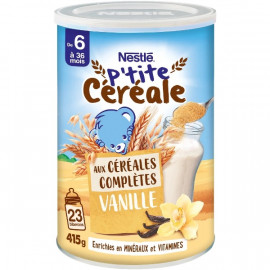 Céréales Complètes Vanille en Poudre Dès 6 Mois P'tite Céréale Nestlé